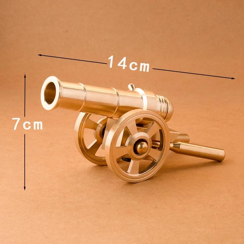 Home Brass Cannon Military Cannon Model Military Souvenir Room Feng Shui Gift Decoration Home Office Crafts
