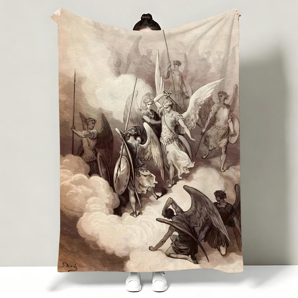 Artist GGustave DDore Throw Soft Warm Flannel Throw Blanket Multiuse for Sofa Bed Office Nap