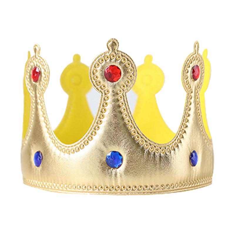 King's Crown Birthday Decoration Gold Cloth Crown Headwear Birthday Decoration Props Hat Headwear Party Photography Supplies