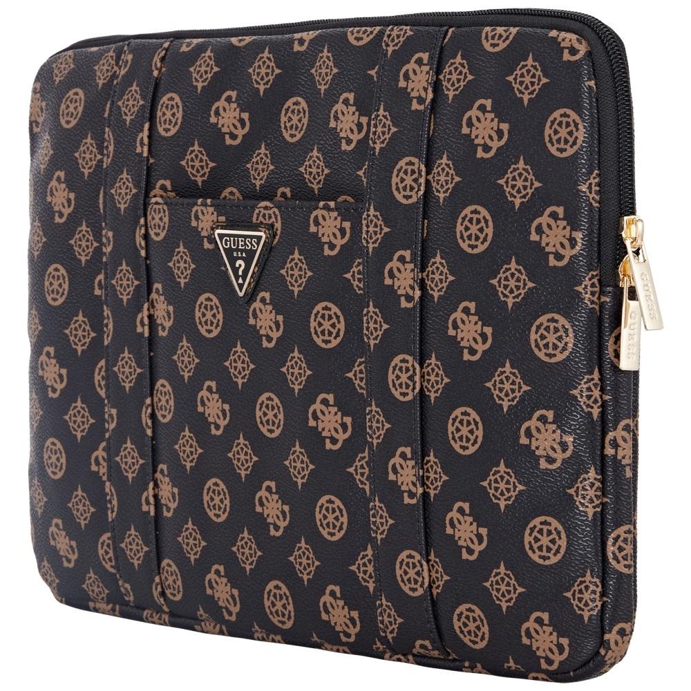 Guess Sleeve 14" Peony Pocket Triangle bag, black
