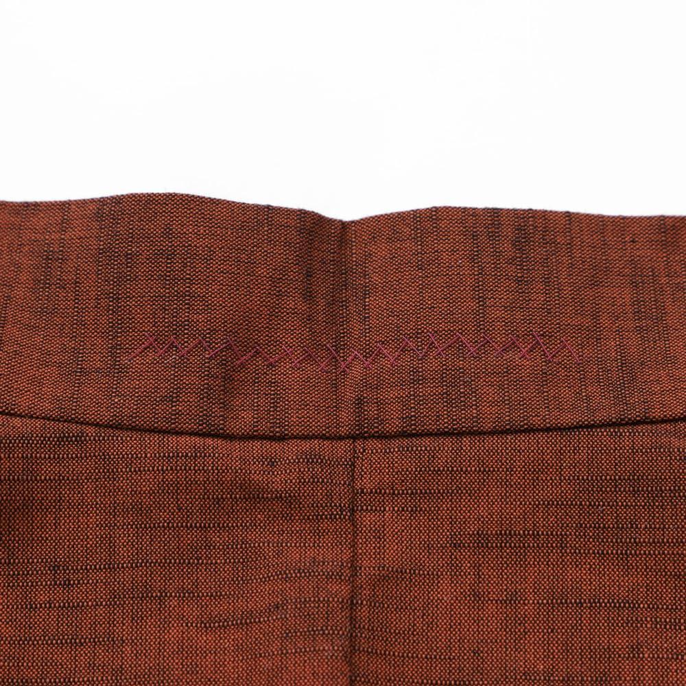 Kurume Ori Haori Wyprodukowano w Japonii Stylowe Urocze Kimono Można Prać M Ceglaste [ROCCA] Damskie