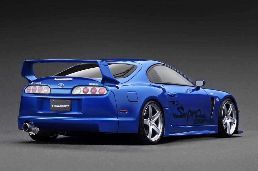 ignition model scale Toyota Supra TRD 3000GT Blue Metallic finished product IG3604 TK.Company 1/18 (A80)