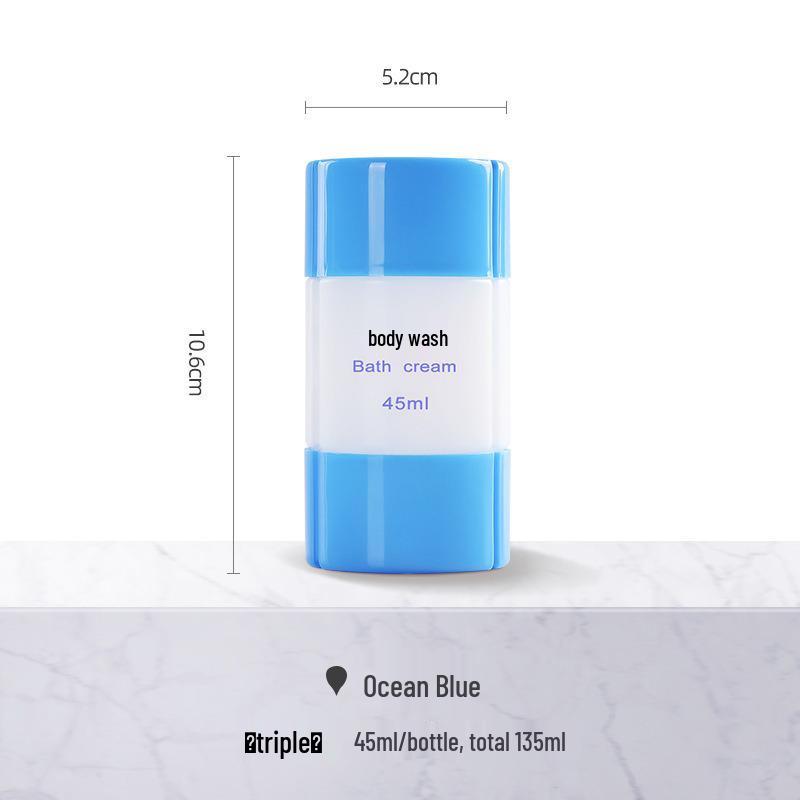 

Portable Detachable Travel Dispenser: 3-in-1/4-in-1 Cosmetic Shower Gel Empty Bottle