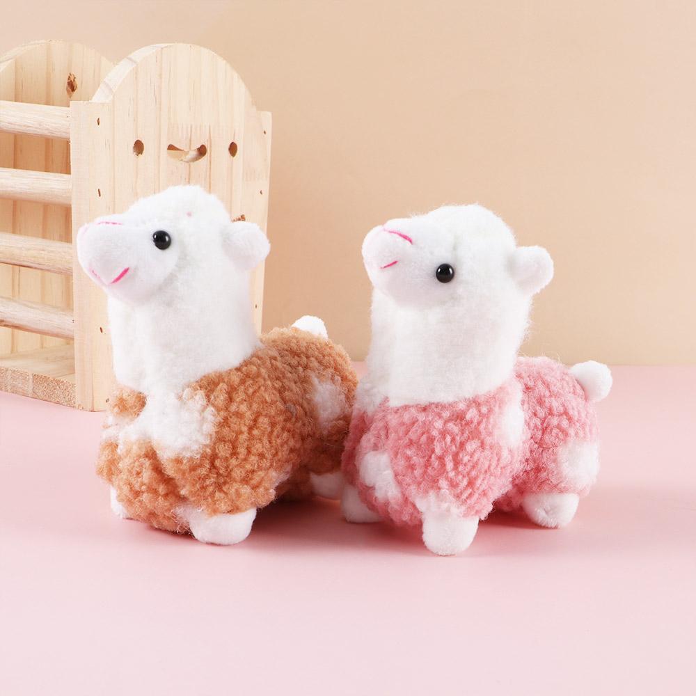 Figure Doll Ornaments Alpaca Plush Keychains Key Chain Doll Plush Animals Keyrings Stuffed Toy