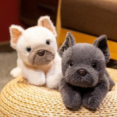 Non-Toxic Cute Bulldog Plush Toy Stuffed Plush Toys Soft Dog Fill Dog Plush Toys Gifts For Pet Enthusiasts Birthday And Christmas Gifts