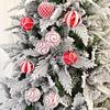 9Pcs/set 6CM Xmas Tree Hanging Pendant Painted Xmas Baubles  Christmas Party Decoration