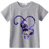 32217 T-shirt a maniche corte multicolore per bambina Lily Lovebraids