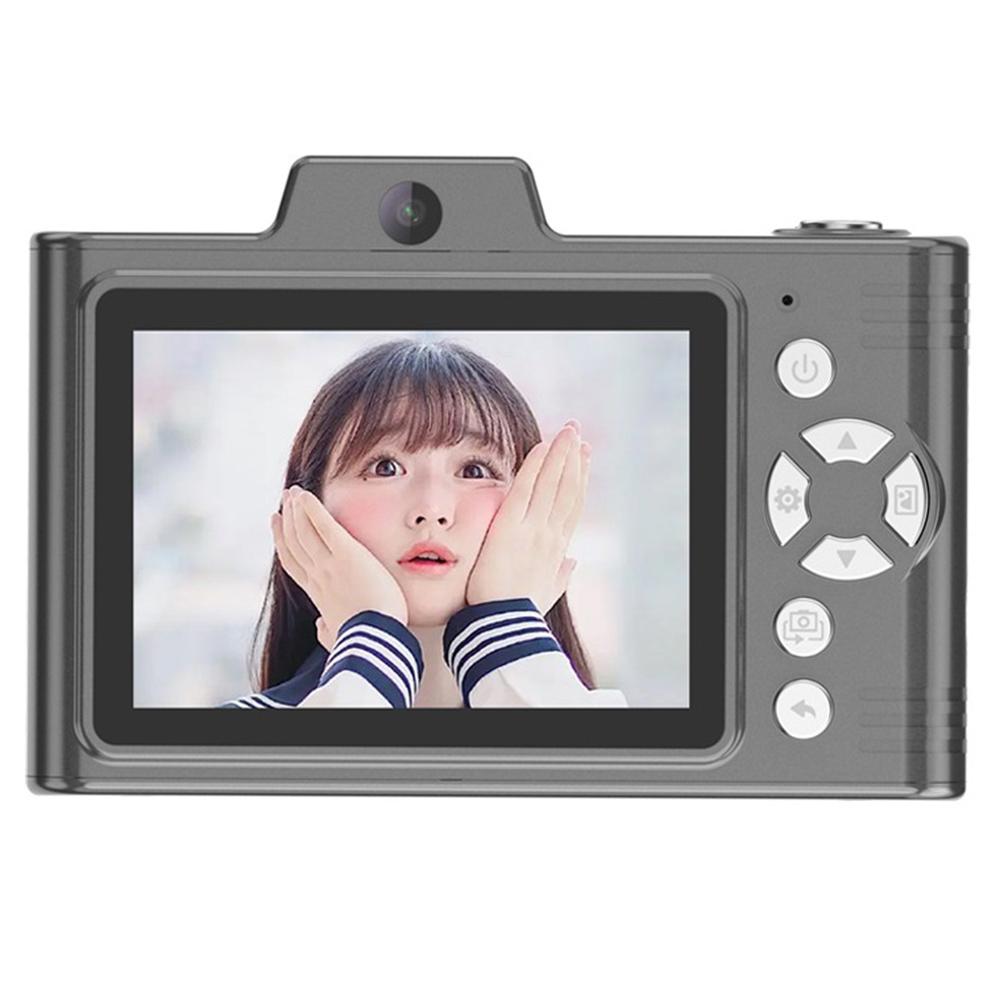 

H8S 2.8 Inch Digital Camera HD Dual Lens Video Recording CCD Camera with 64G TF Card + Card Reader Black