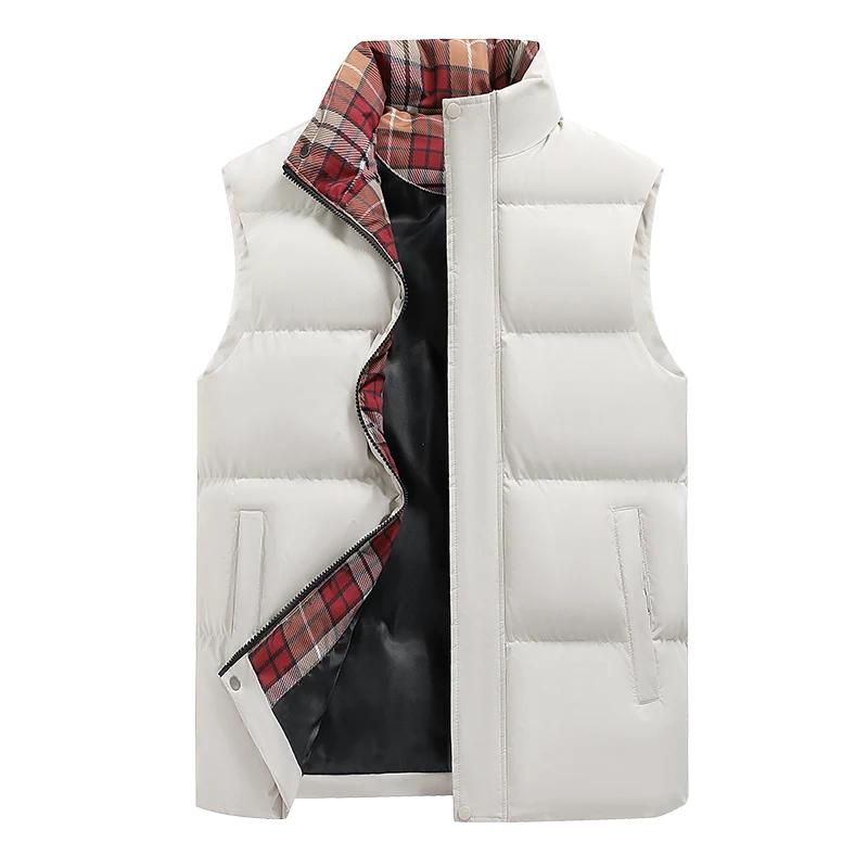 

Mountain Climbing Camping Breathable Winter Fashion Warm Neutral Cotton Vest Outdoor High Quality Leisure Proof Padded Jacket XL белый