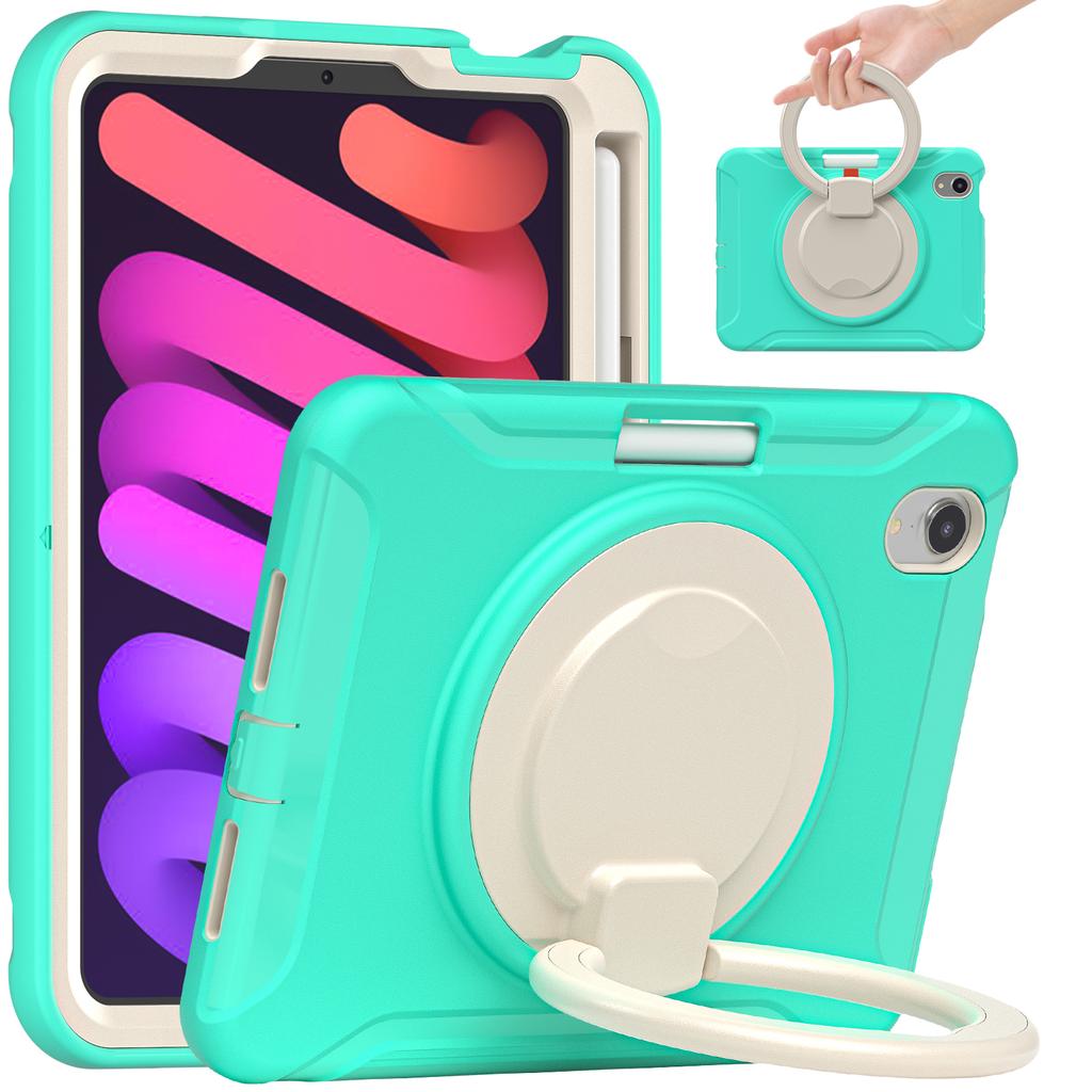 Hybrid Case for IPad Mini 7 A17 Pro 2024 Mini 7 2021 8.3 Inch Model A2993 A2995 A2996 A2567 A2568 A2569 360 Rotating Stand Cover