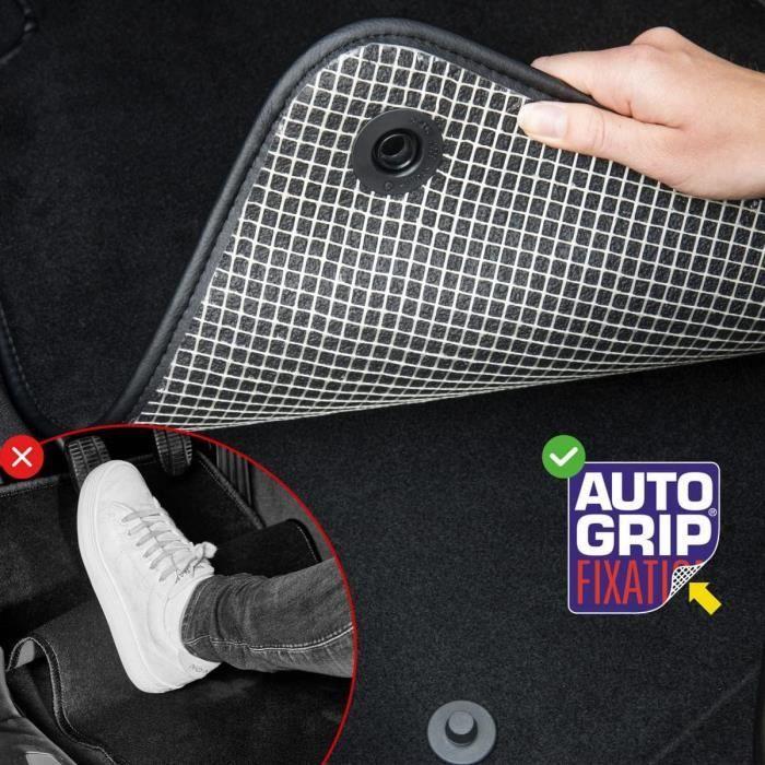 Tapis De Voiture - DBS - Sur Mesure Pour Peugeot 208 - Antidérapant - 4 Pièces - Textile Noir