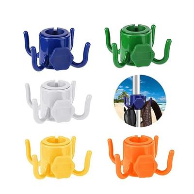 Umbrella Accessories Portable Outdoor Beach Umbrella Hooks Hanger Versatile Space-saving Four-corner Hook Useful Wear-resistant