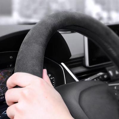 Pokrowce na kierownicę samochodową Pokrowiec na kierownicę z zamszu Owijka Uniwersalny 37-38 cm Oddychające pokrowce na kierownicę Akcesoria samochodowe