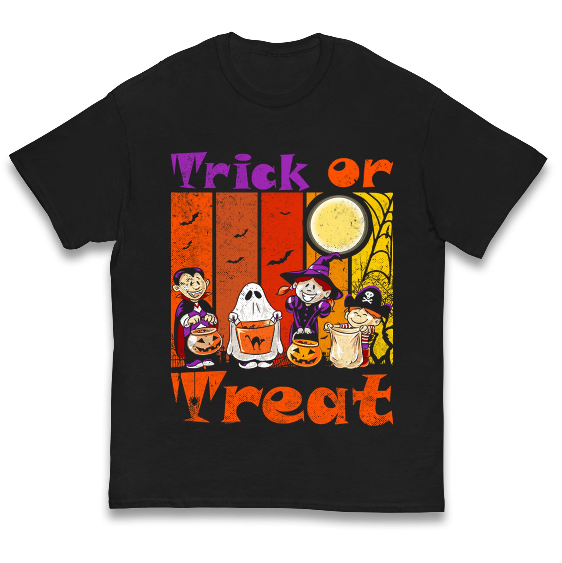 Scary Vampire Trick Or Treat Halloween Kids T Shirt 110