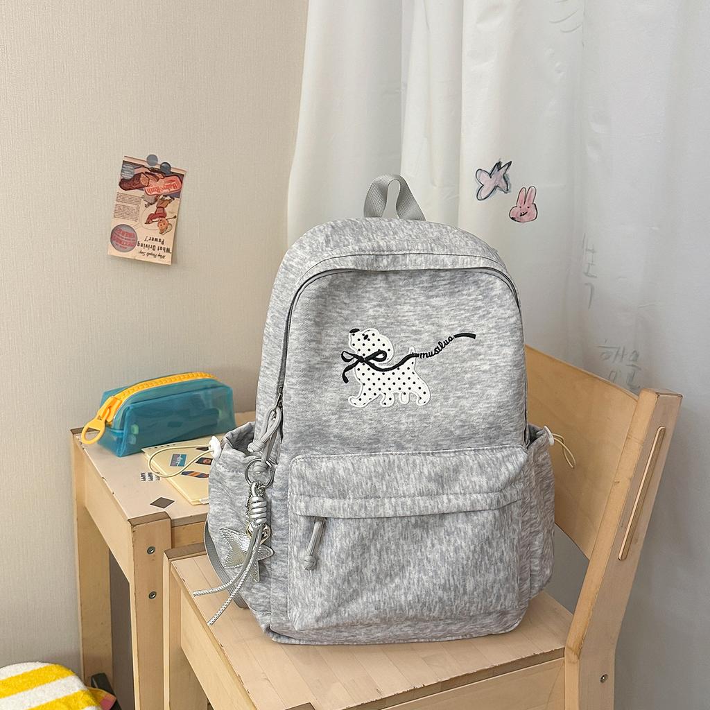 Schoolbag Japanese cartoon puppy backpack female fresh multi-color college style student schoolbag lightweight large-capacity computer backpack