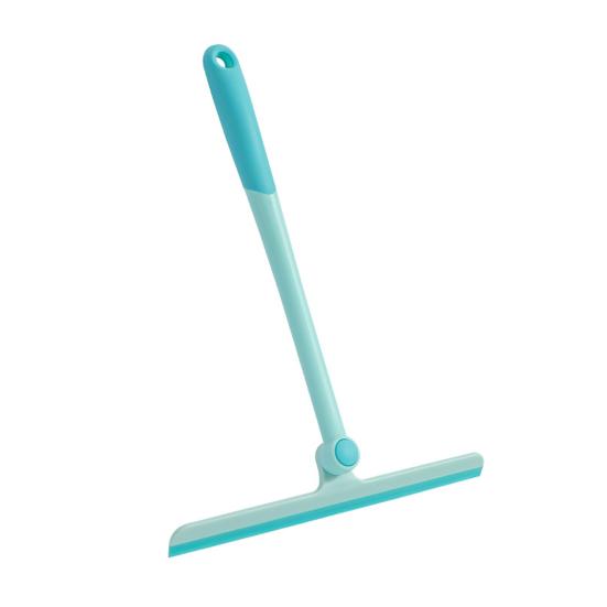 

Space-saving Window Wiper Portable TPR Rubber 360 Degree Rotatable Water Scraper for Home синій
