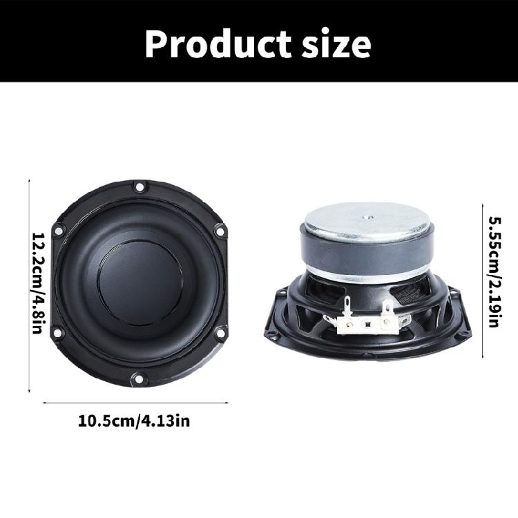 HiFi Heim-Soundtheater Basslautsprecher 4 Ohm 25W Super Bass Audios Woofer 4 Zoll Subwoofer-Lautsprecher Musik-Regallautsprecher