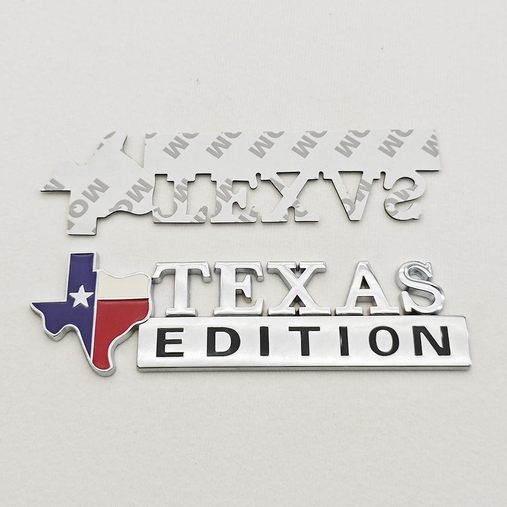 

Universal 3D Metal Car Badge TEXAS EDITION Logo Emblem Flag Sticker For Ford Jeep Chevrolet Ram GMC Dodge Motorcycle Accessories