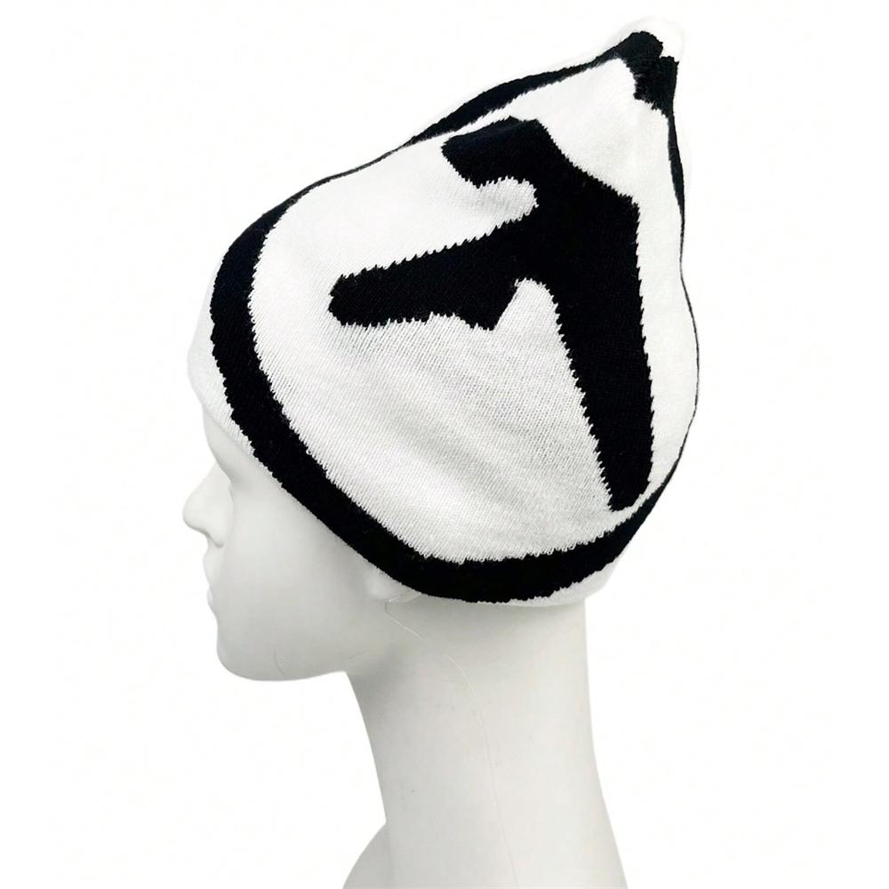1pc Gothic Women's Hat Beanie Knit Star Streetwear Winter Fashion Wool Pullover Graphic Aesthetic Unisex Accessories