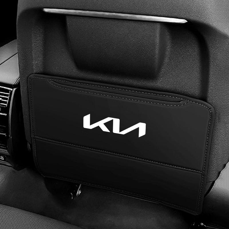 ASFRUQ1 Car Anti-Kick Mats Car Interior Seat Back Protector Cover For KIA KN Sportage GT Rio Ceed Picanto Cadenza Sedona Sorento SELTOS