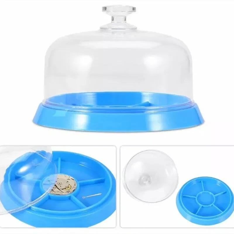 6 Slots Watch Dust Sheet Cover with Tray Watch Movement Repair Tool Jewelry Tools Spare Protector Watchmaker Repair Tool