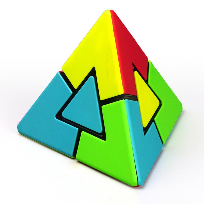 Kunststoff Smart Cube Pyramide Speed Cube Magnetischer Lade-Würfel Zauberwürfel Puzzle Spielzeug