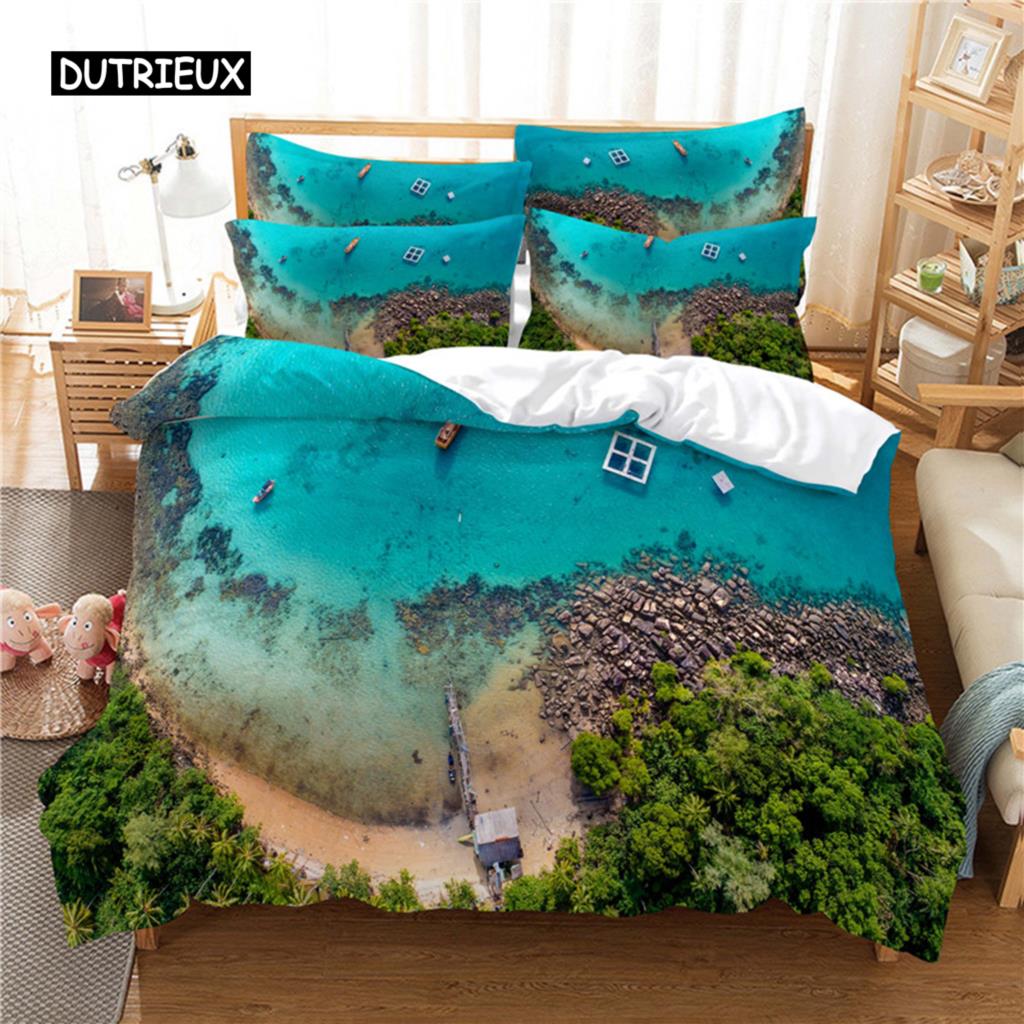 Beautiful  Scenery Bedding Set Duvet Cover Set 3d Bedding Digital Printing Bed Linen Queen Size Bedding Set Fashion Design