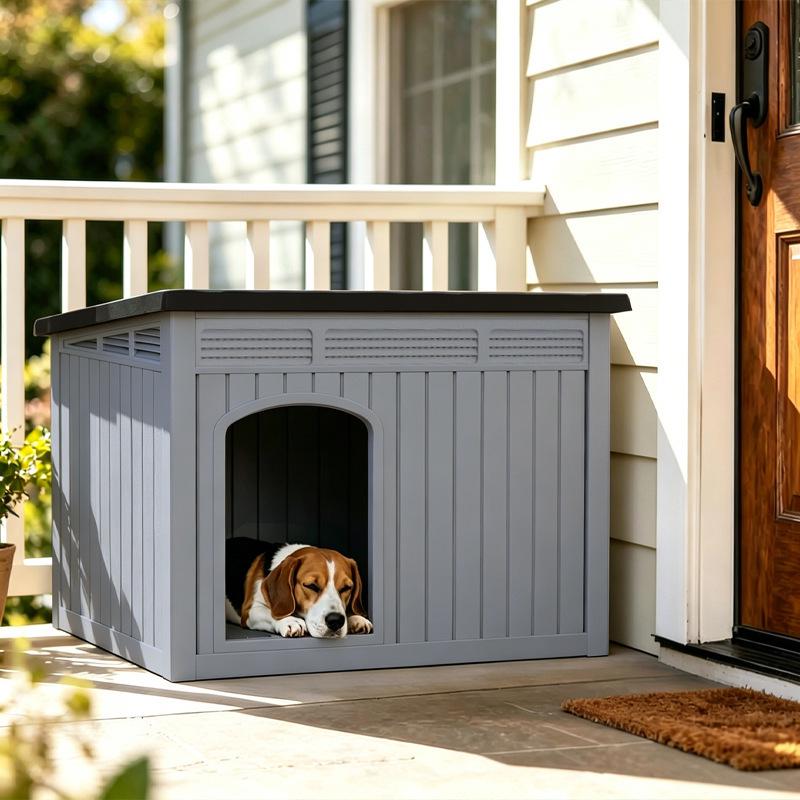 Rainproof Warm Cat Villa: Breathable Semi-Closed Indoor/Outdoor Pet Nest Cat House