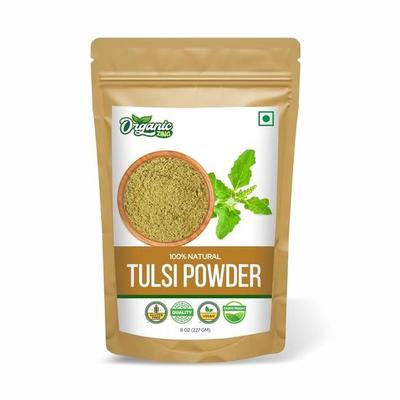 Organic Zing Food-Grade Tulsi (Holy Basil) Powder | Pure, Natural, and Invigorating Boost Immunity Naturally  / 227g
