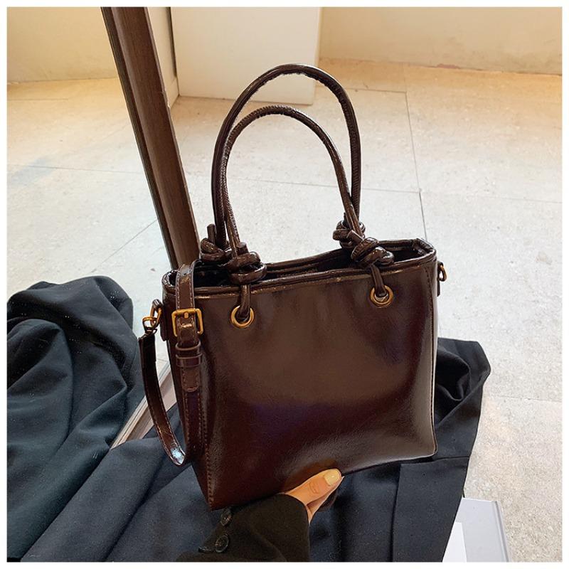 

Сегодняшняя популярная сумка женская большой вместимости новая ретро универсальная сумка через плечо портативная сумка-ведро