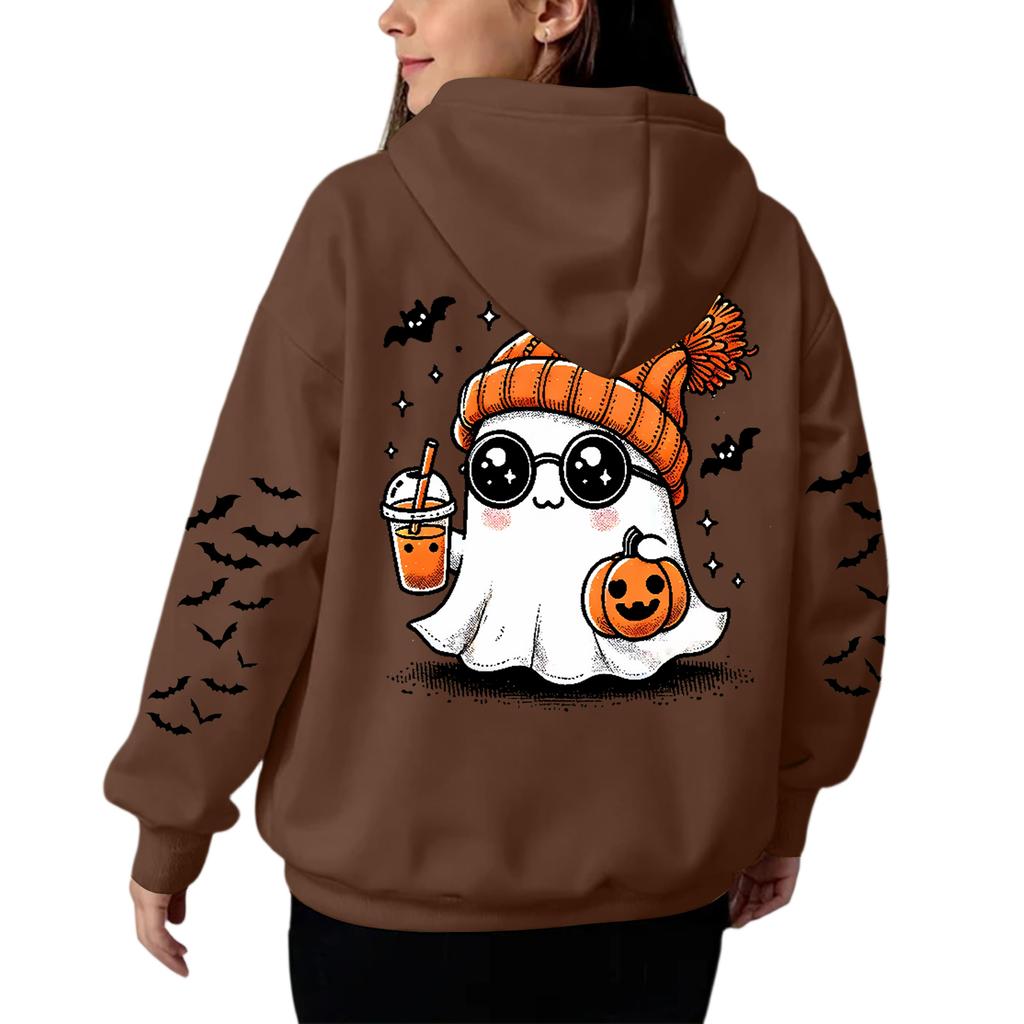 Women's Hooded Gradient Printed Long Sleeved Sweatshirt Loose Women's Sweatshirt Sweatshirt