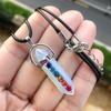 7 Chakra Healing Crystal Necklaces, Natural Hexagonal Chakra Crystal Gemstone Pendant Necklaces, Pointed Quartz Stone Jewelry