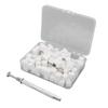 100pcs Nail Art Sponges with Gripper Pen Storage Box DIY Nail Art Sponge Tools Set