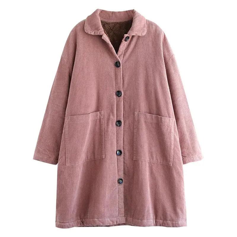 Coat for Women Oversize Cotton Winter Thickened Casual Oversize Double Layer Windbreaker High Collar Jacket