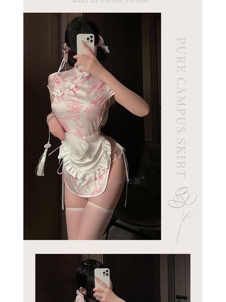Xianyi Lingerie: Sexy Forbidding Style Cheongsam - Pure Desire Slit Bodycon 635.