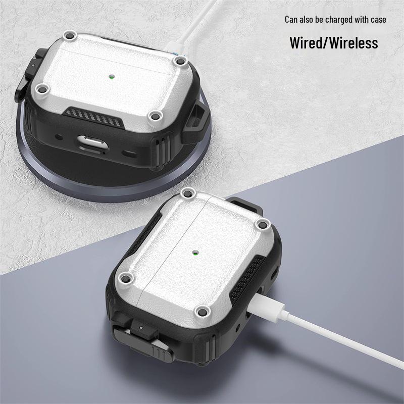 Compatible Case for Apple AirPods Pro 2: Buckle Bluetooth Earphone Cover, 2nd Gen Protection, Portable