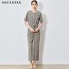 Shesmiss Elegant Belted Flap Jumpsuit Fit Price 378000 Won