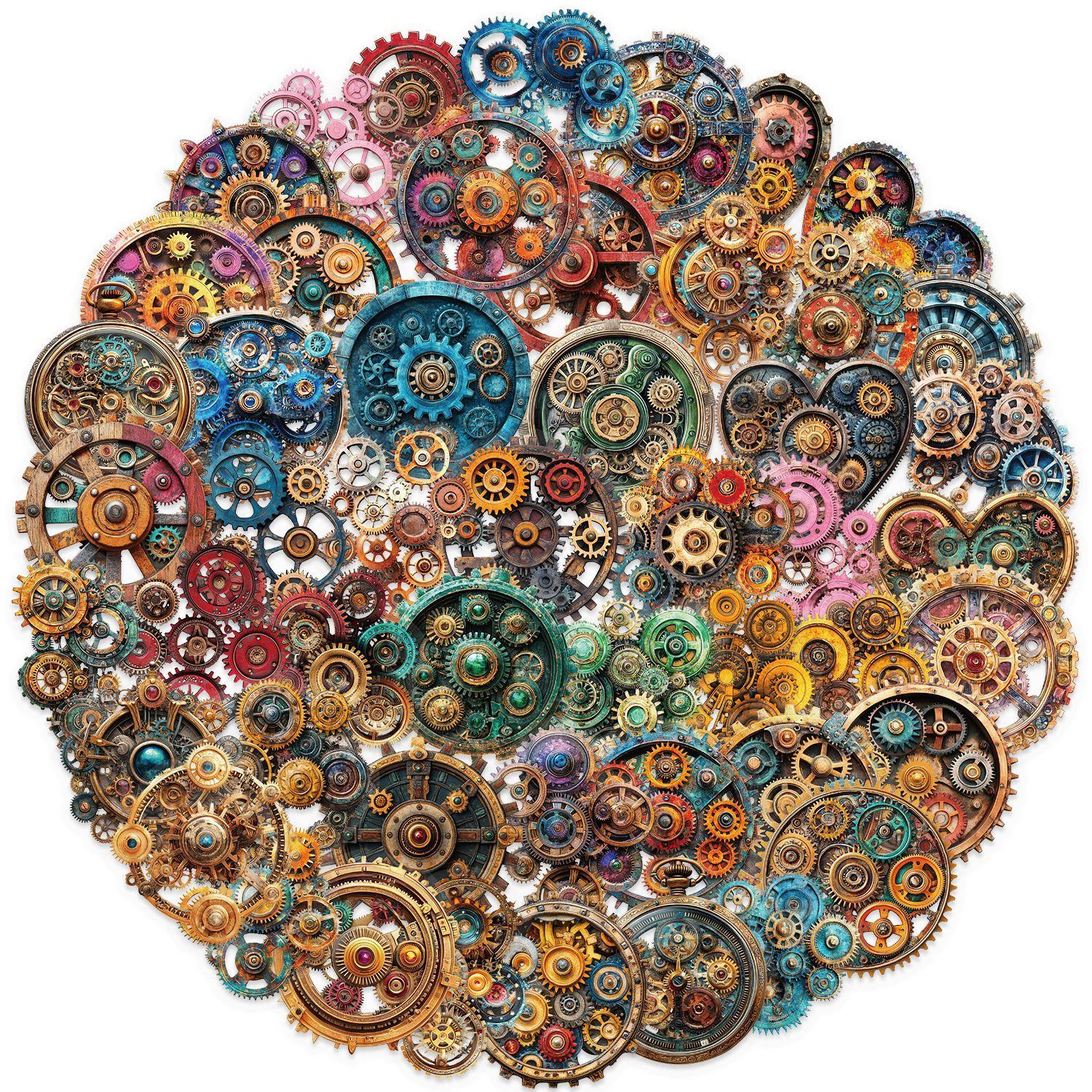 

Набор из 50 прозрачных наклеек с шестеренками, управляющими пространством-временем, водонепроницаемый прозрачный ПЭТ, материал для ручной работы, декоративный для гитары, блокнота