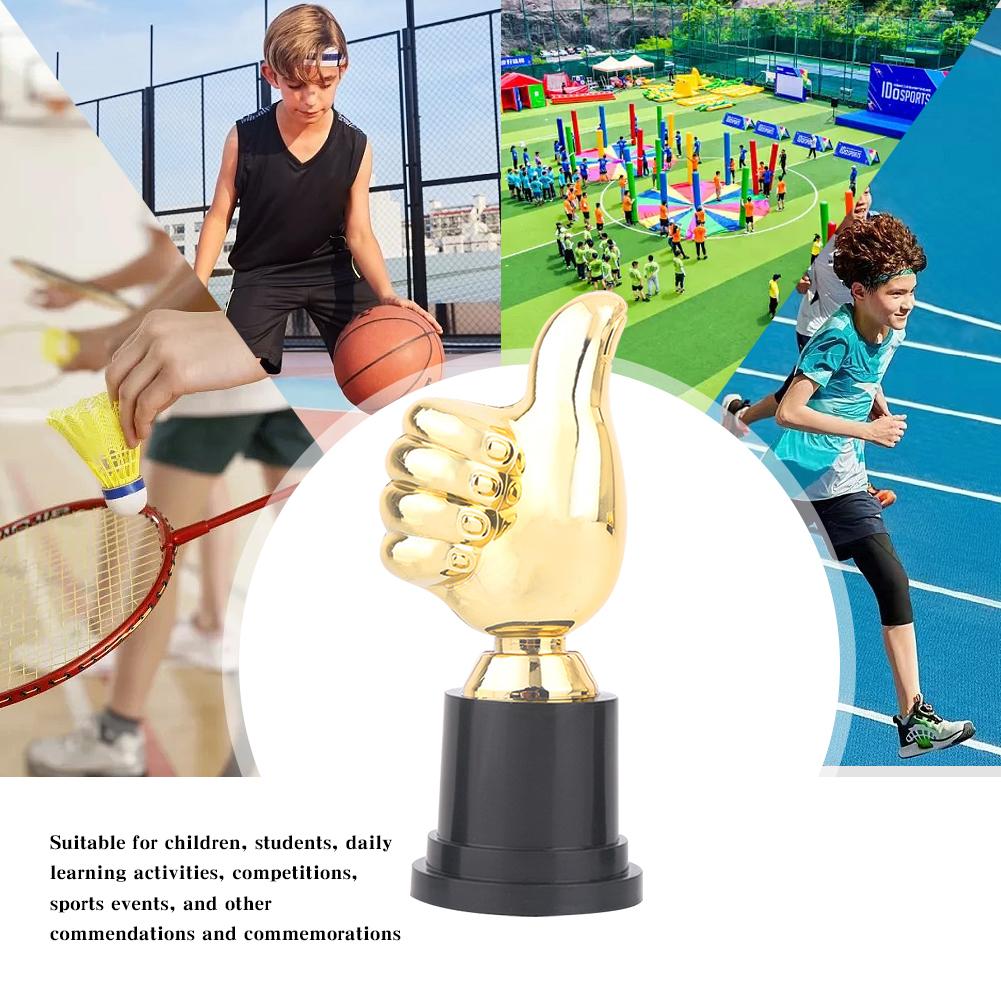 10/20Pcs 5 Inch Thumbs Up Trophy Competition Winner Prize Mini Victory Trophies Award Prizes For Children Party Favors Gifts