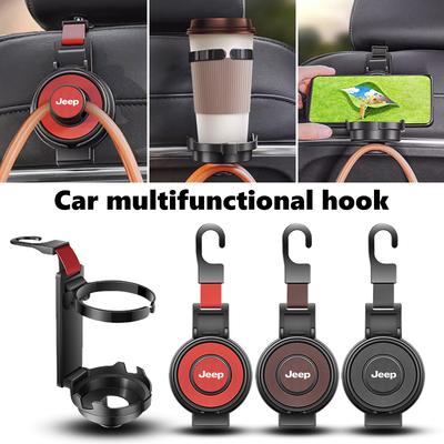 Car Seat Headrest Hook Organizer Multifunctional Storage Holder For Cherokee Wrangler JK Gladiator Compass Renegade Patriot