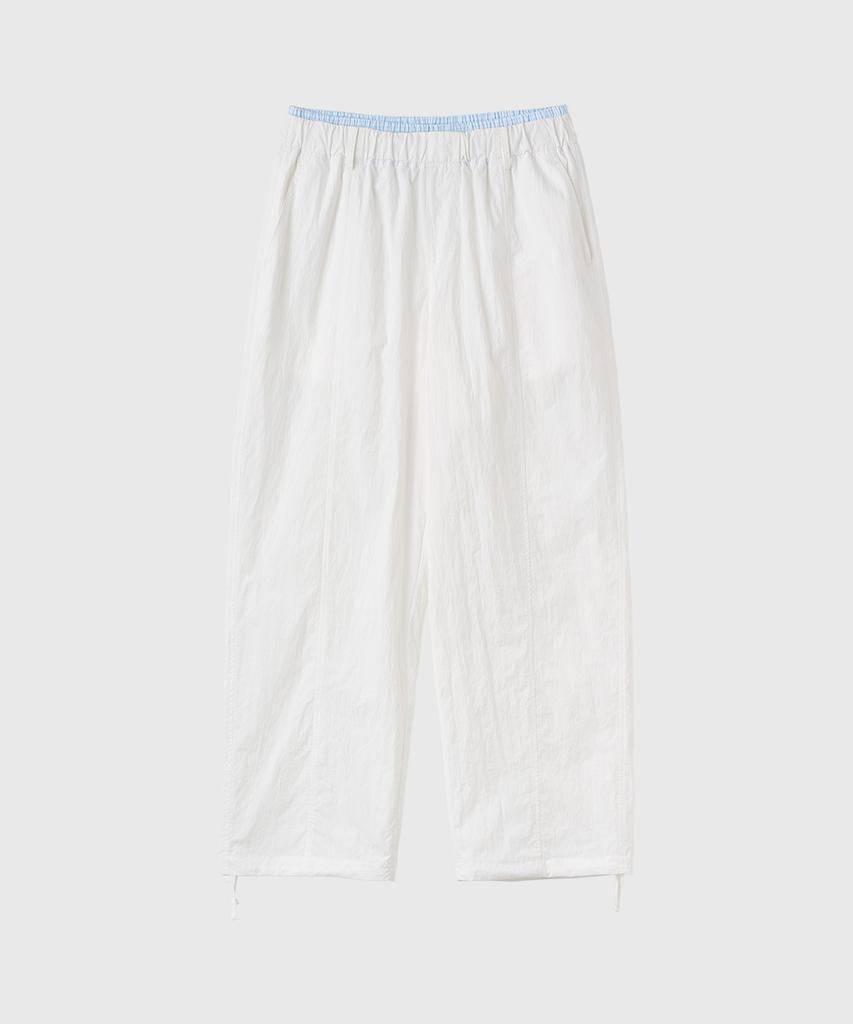 GENERALIDEA Layered Nylon Elastic Waist Pants [White] / Gf2Lpt525
