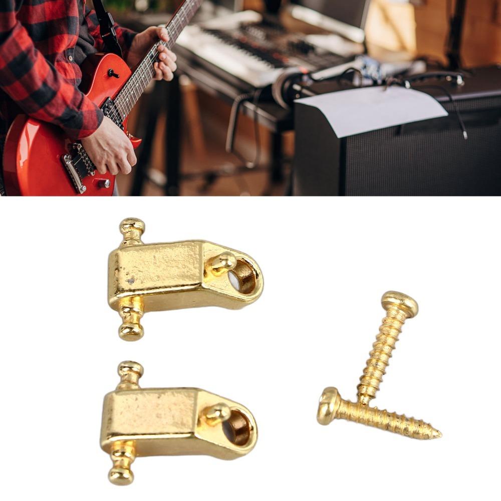 6PCS Metal Guitar String Tree Guitar String Retainer Set Electric Guitar Replacement золотой