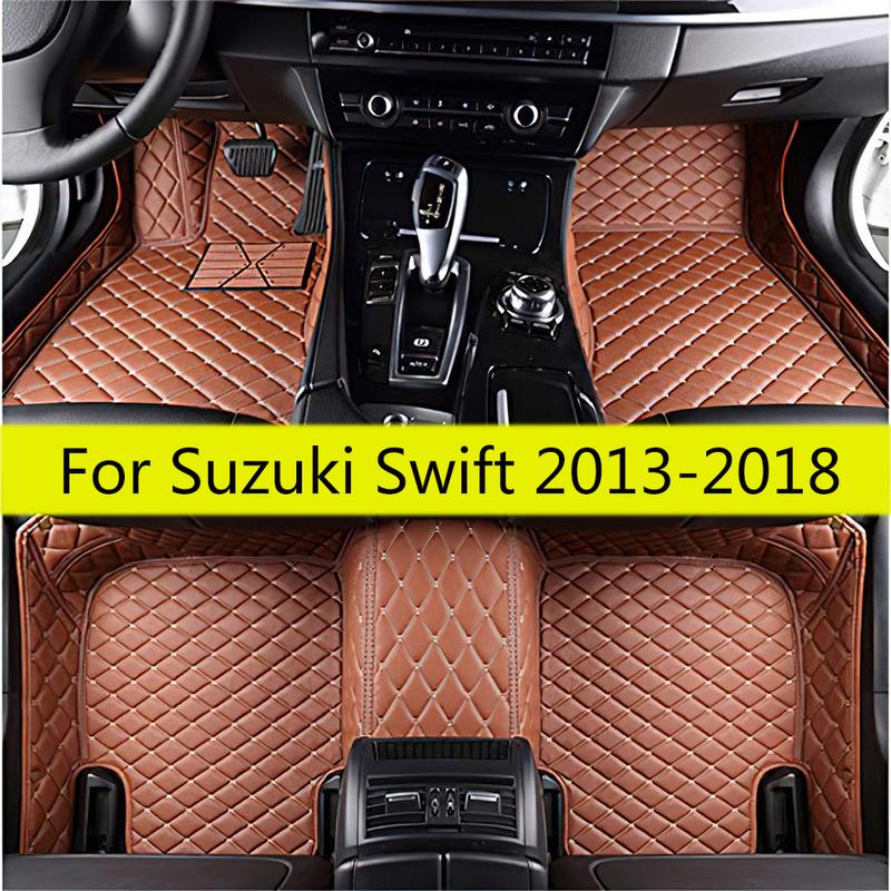 Car Floor Mats For Suzuki Swift 2018 2017 2016 2015 2014 2013 Carpets Foot Pads Accessories Interior Pedals Products Rug