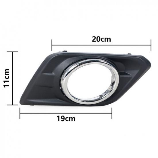 For Nissan X-Trail Xtrail Rogue 2014-2016 1Pcs Left Fog Light Trim Cover Frame