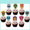 Halloween Skull Cake Topper Paper Party Decoration For Spooky Celebrations
