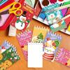 New 8PCS/Set Christmas Notebook Xmas Notepads Portable Vertical Flip Loose leaf Notebook Creative Colorful Christmas Notebook