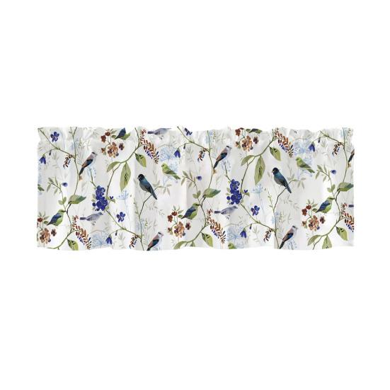 Bahar Çiçekli Perde Üstlüğü Yapraklar Çiçekler Pencere Üstlüğü Kısa Mutfak Perdesi Askı Yuvalı Perde Üstlüğü Banyo Yemek Odası İçin