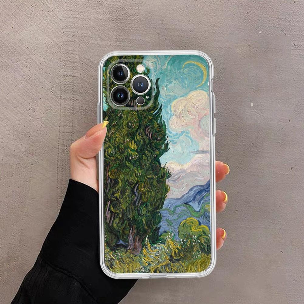Van Gogh Starry Sky Art Phone Case For iPhone 14 11 12 13 Mini Pro XS Max Cover 6 7 8 Plus X XR SE 2020 Funda Shell