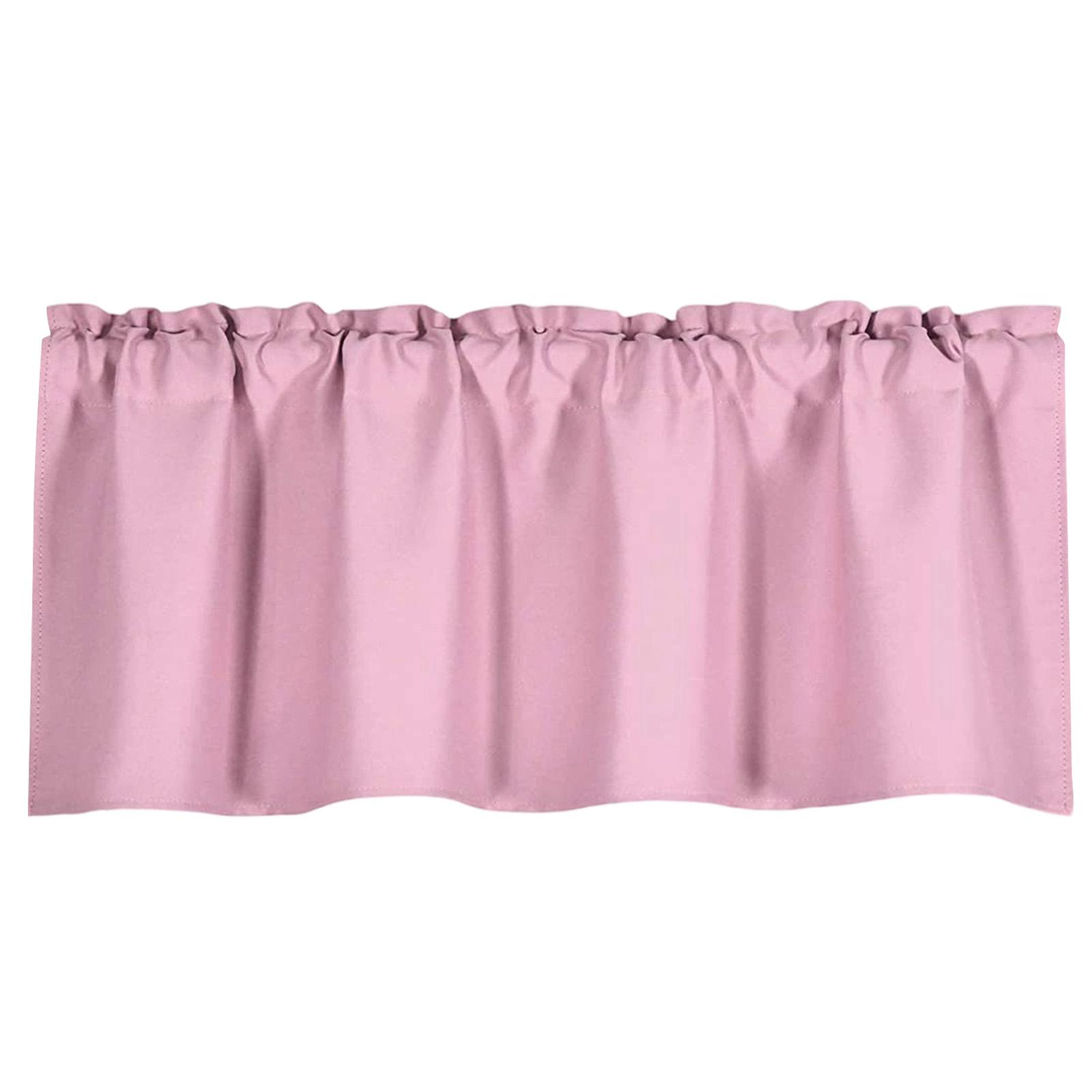

Fabric Short Curtains/valances With Rod Pocket Design For Easy Installation. Made Of Breathable, Skin-friendly Fabric, They Offer Partial And So S рожевий