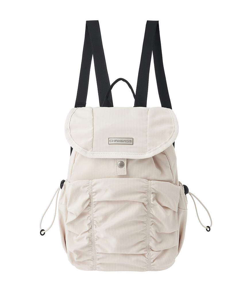 Chambros Shirred Mini Backpack [Ivory]
